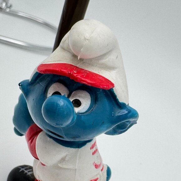Smurf Figurine Lot of 3 Baseball Batter Gift Smurf Leprechaun Schleich Vtg - Picture 3 of 16